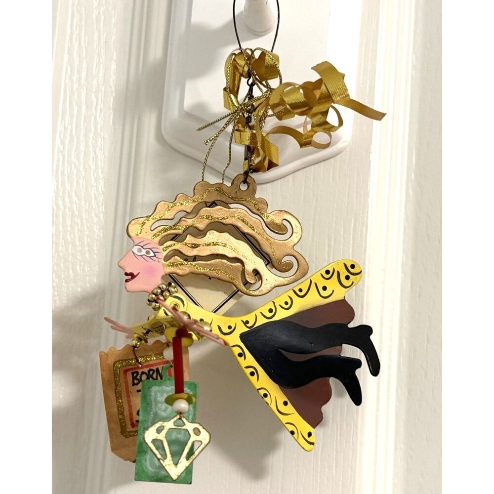Karen Rossi Silvestri Animal Shopper Ornament Fanciful Flights Born To Shop